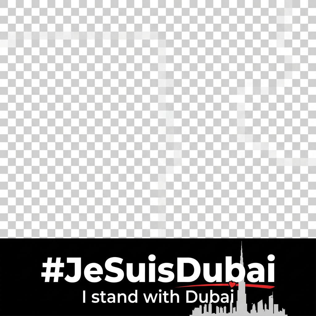 I Stand With Dubai Frame